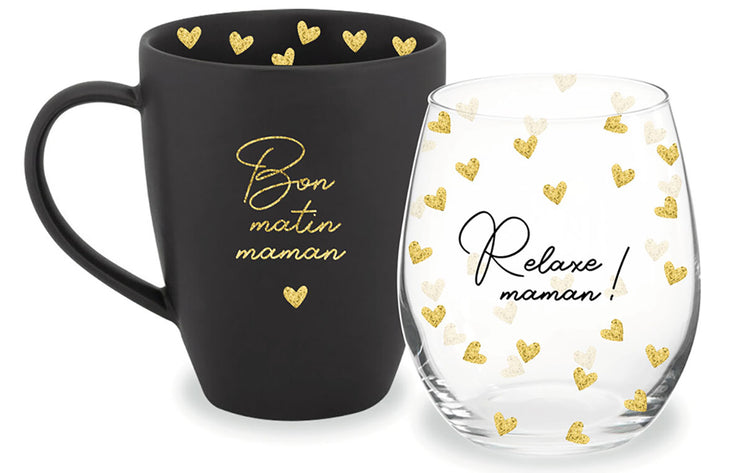 Duo Verre Et Tasse Maman Collection Chantal Lacroix