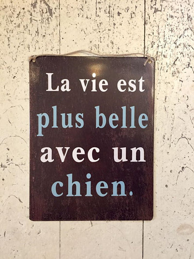 Affiche La Vie Est Plus Belle Avec Un Chien