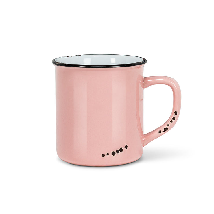 Tasse Enamel Rose