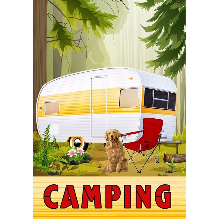 Drapeau Au camping