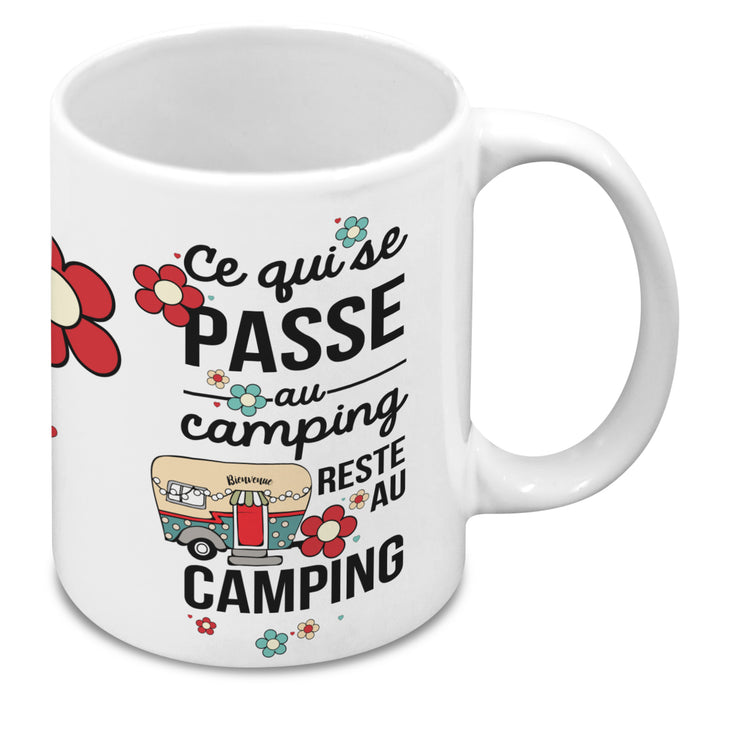Tasse Ce qui se passe au camping reste au camping