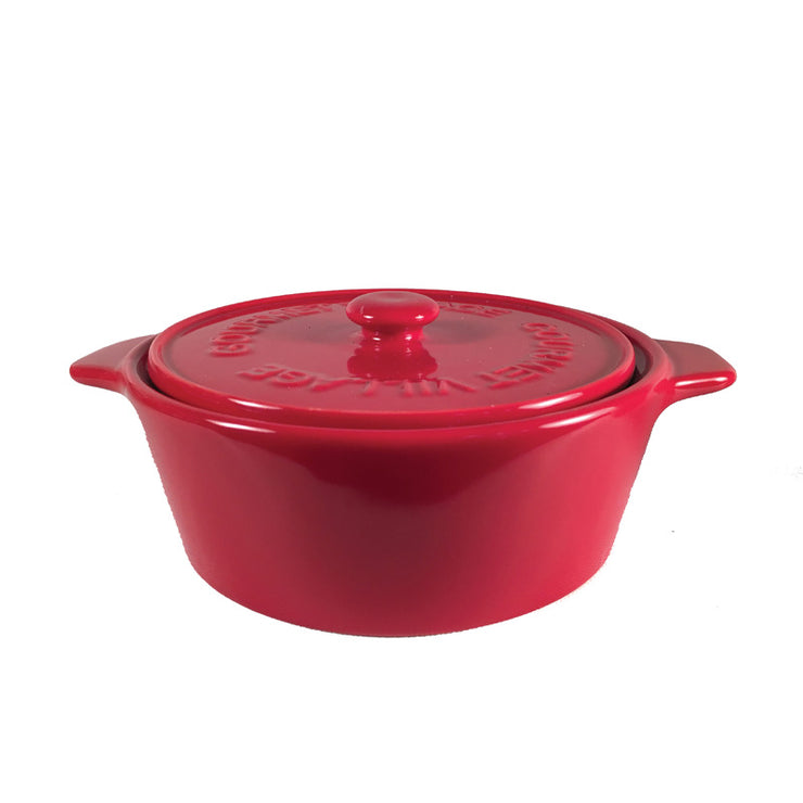 Caquelon pour le brie rouge