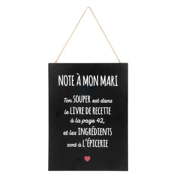 Affiche Note à mon mari
