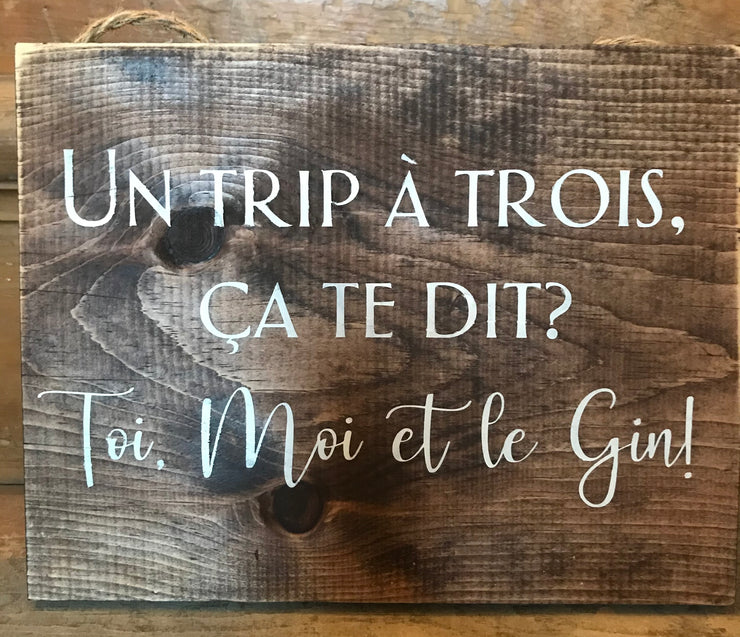 Cadre Trip à 3- Gin