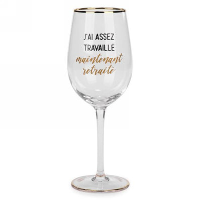 Verre de vin Retraite