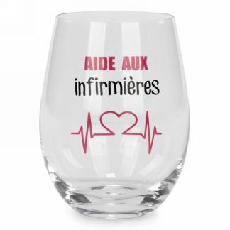 Verre vin Aide Aux Infirmières