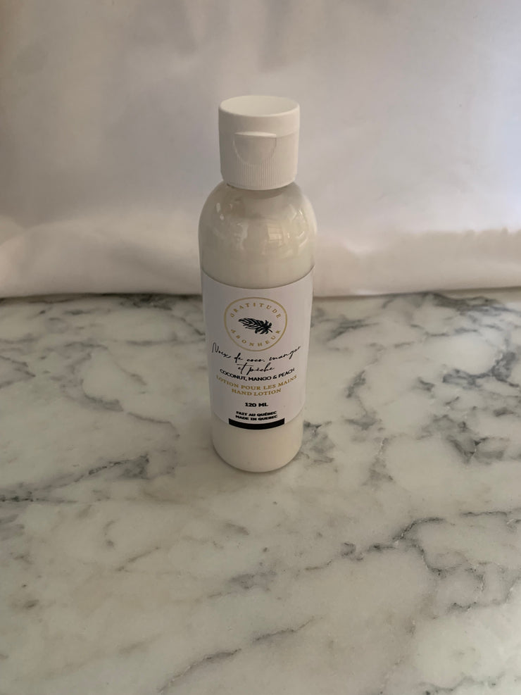 Lotion Pour Les Mains Noix De Coco, Mangue Et Pêche