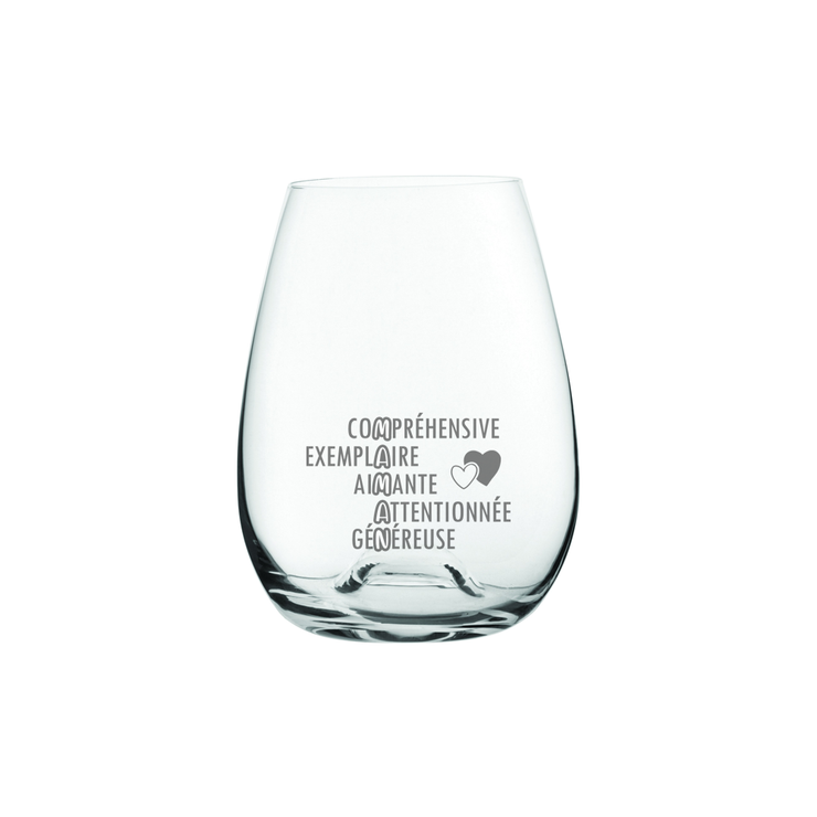 Verre de vin Maman Mots