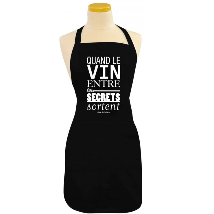 Tablier quand le vin