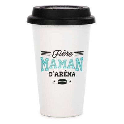 Tasse de voyage Fière Maman d'aréna