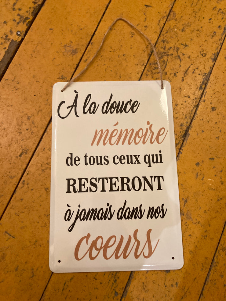 Affiche À La Douce Mémoire