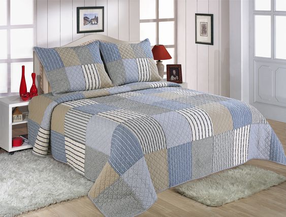 Faroe Courtepointe Double/Queen 90x90 et autres formats
