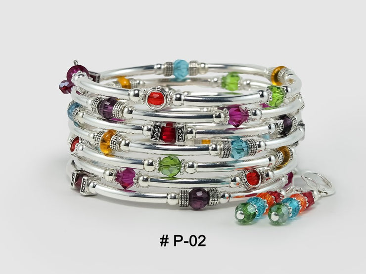 Ensemble bracelet serpentin Multicolore Marie-France Carrière