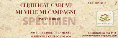 Certificat Cadeau 75$