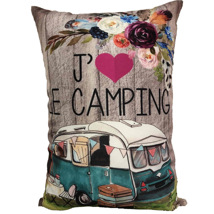 Coussin J'aime Le Camping