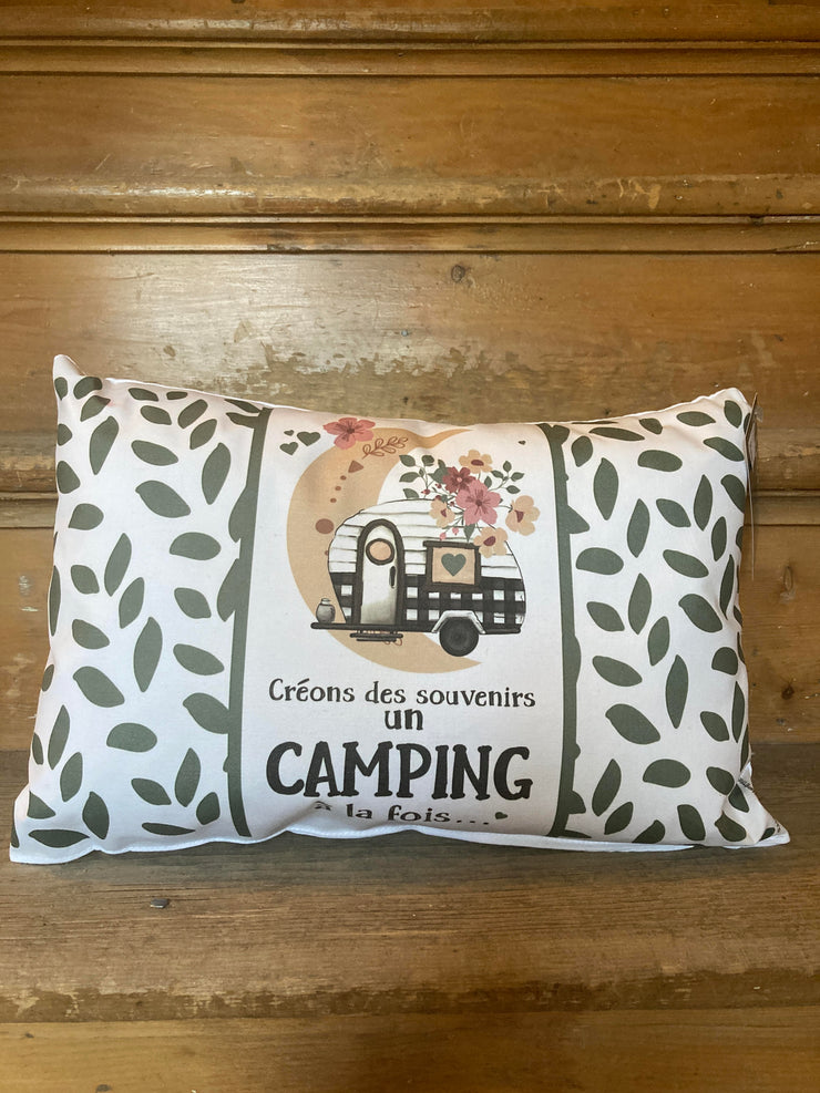 Coussin Créons Des Souvenirs Un Camping À La Fois