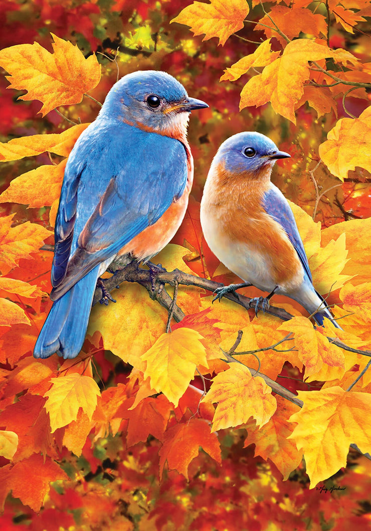 Drapeau Oiseaux Bleus petit