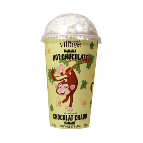 Chocolat chaud Banane gobelet Singe