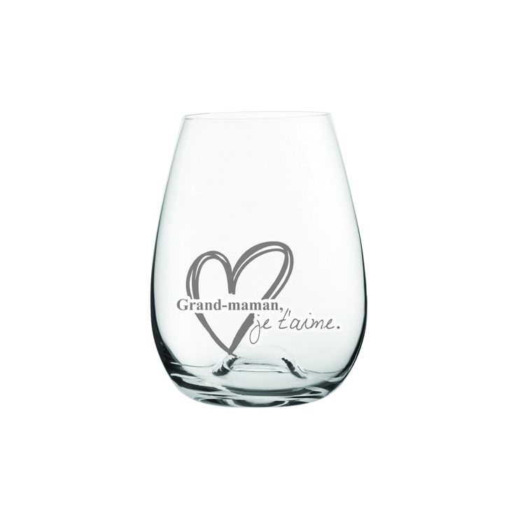 Verre de vin Grand-Maman Je T'aime