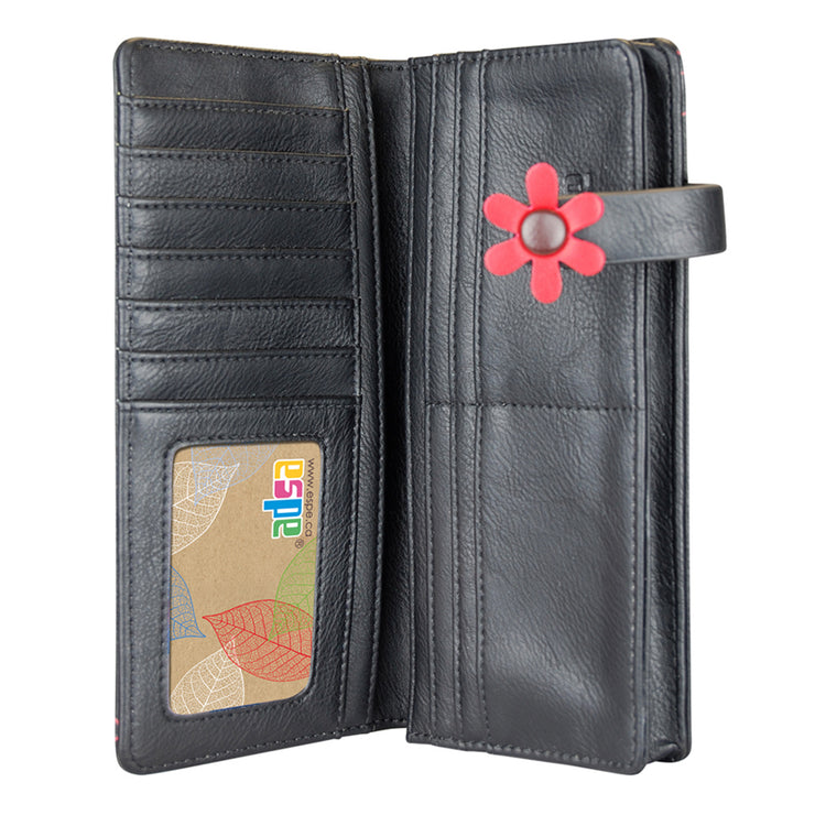 Portefeuille Frog long Gris