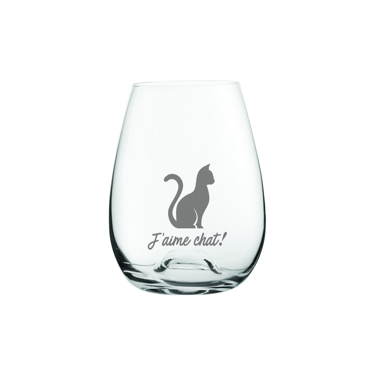 Verre J'aime Chat