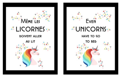 Affiche Licornes