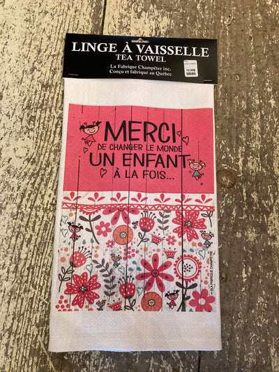 Linge à vaisselle Merci De Changer Le Monde