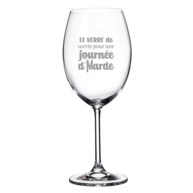 Verre de vin Journée De Marde