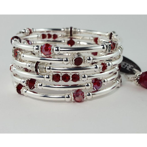 Ensemble bracelet serpentin petites pierres Marie-France Carrière