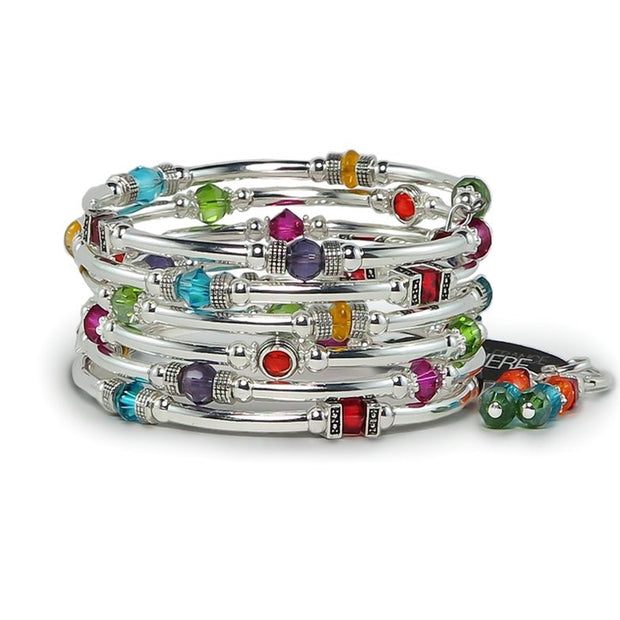 Ensemble bracelet serpentin petites pierres Marie-France Carrière