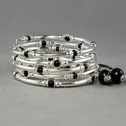 Ensemble bracelet serpentin petites pierres Marie-France Carrière