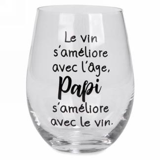 Verre Vin Papi S'améliore avec le vin