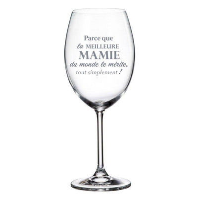Verre de vin Parce Que La Meilleure Mamie