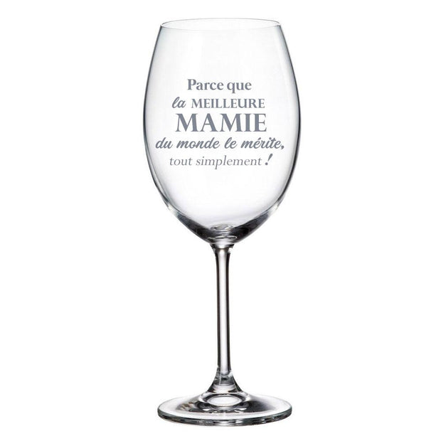 Verre de vin Parce Que La Meilleure Mamie