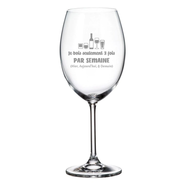 Verre de vin 3x semaines