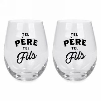 Ensemble De Verres Tel Père Tel Fils