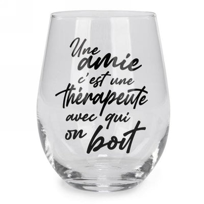 Verre vin Une Amie Est Une Thérapeute