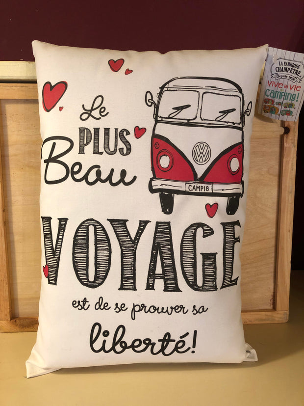 Coussin Le Plus Beau Voyage