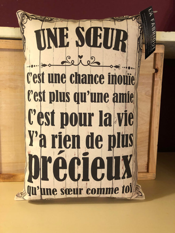 Coussin Une Soeur