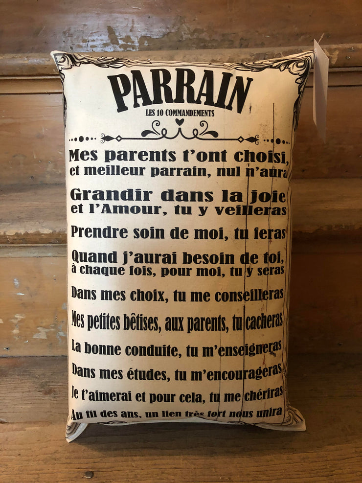 Coussin Parrain